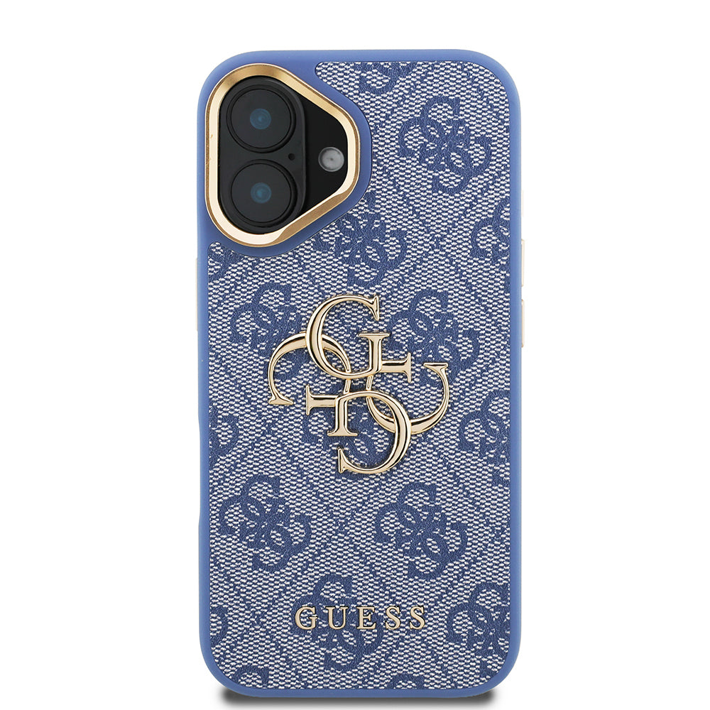 iPhone 16 Kılıf Guess Orjinal Lisanslı PU Deri 4G Desenli Metal Büyük 4G ve Yazı Logolu Kamera Standlı Kılıf iPhone 16 Kılıf Guess Orjinal Lisanslı PU Deri 4G Desenli Metal Büyük 4G ve Yazı Logolu Kamera Standlı Kılıf